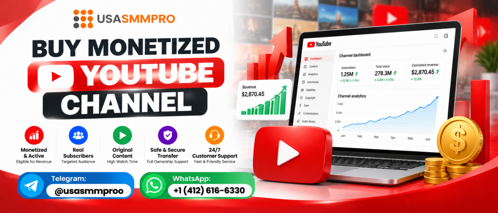Buy Monetized YouTube Channel